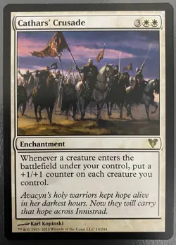 Cathars' Crusade 10/244 Rare R Avacyn Restored | LP | Magic MTG TCG - Image 1