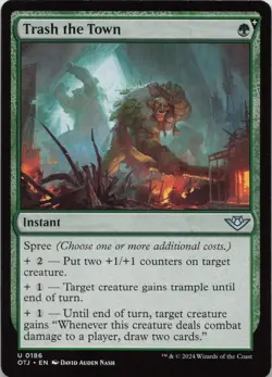 Trash the Town U Outlaws of Thunder Junction 186 LP-NM - Image 1