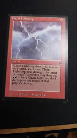 English Chain Lightning Ex MTG magic Legends A1 - Image 1