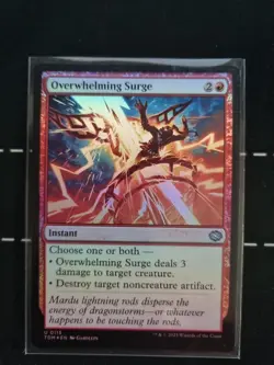 Overwhelming Surge -Tarkir: Dragonstorm- (TDM) FOIL- Near Mint- MTG - Image 1