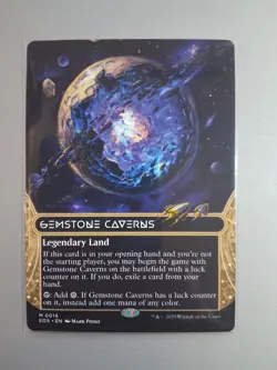 1x MTG Gemstone Caverns (Borderless) Edge of Eternities: Stellar Sights - NM #16 - Image 2