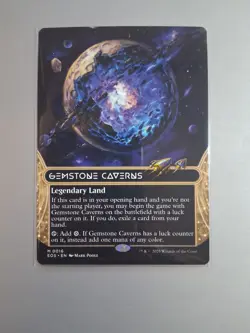 1x MTG Gemstone Caverns (Borderless) Edge of Eternities: Stellar Sights - NM #16 - Image 3