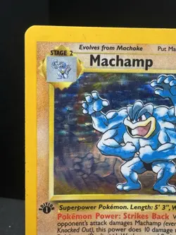 Pokemon TCG WOTC Base Set 1st Edition Machamp 8/102 Holo Rare Deck Exclusive LP! - Image 2