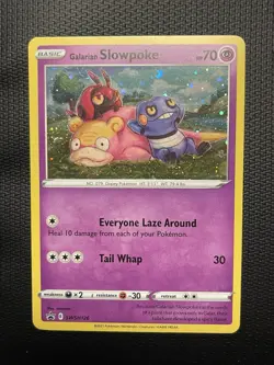 Pokemon TCG - Galarian Slowpoke Cosmos Holo - Sword And Shield Promo SWSH126 NM - Image 1