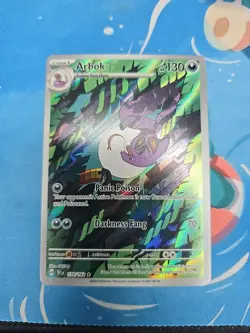 Pokemon TCG Arbok 176/162 Temporal Forces Illustration Rare - Image 1