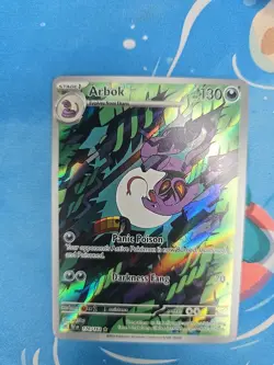 Pokemon TCG Arbok 176/162 Temporal Forces Illustration Rare - Image 5