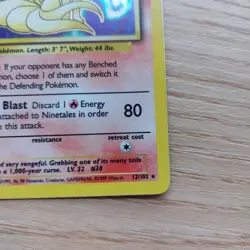 Pokemon TCG Ninetales Holo 12/102 And Vulpix 68/102 Base Set Unlimited Vintage - Image 4