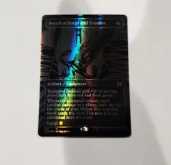 Sword of Forge and Frontier (Oil Slick Raised Foil) -Foil Near Mint MTG *SEE PIC - Image 1