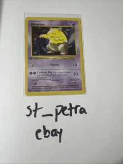 Drowzee - 1st Edition - Shadowless - 49/102 Base Set - Pokemon TCG - 1999 - Image 1