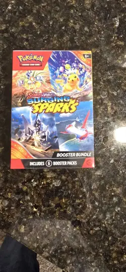 Pokemon TCG Scarlet & Violet Surging Sparks Booster Bundle 6 Packs - New Sealed - Image 1
