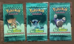 3x Pokemon Skyridge Booster Packs WOTC Artwork German - NEW & Sealed - Image 1