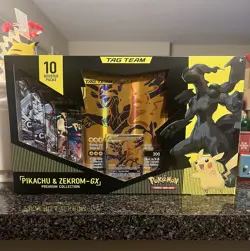 Pokemon TCG Pikachu and Zekrom GX Tag Team Premium Collection - Image 1