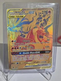 Pokemon TCG Reshiram & Charizard GX SM247 Sun & Moon Promo - Image 1