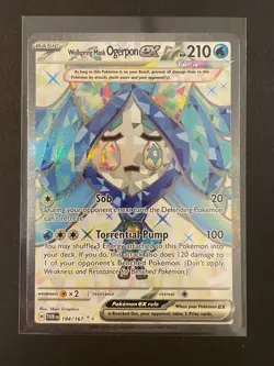 Pokemon Wellspring Mask Ogerpon ex 194/167 Twilight Masquerade Full Art NM - Image 1