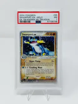 Pokemon Swampert ex EX Team Magma Vs Team Aqua Ultra Rare #95 PSA 7 - Image 1