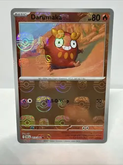 Pokemon TCG Darumaka (Master Ball Pattern) 013/086 SV: Black Bolt NM - Image 1