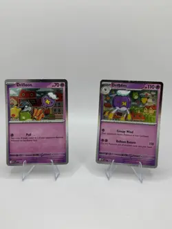 Drifloon MEP 005 Drifblim MEP 006 Pokemon Mega Evolutions Black Star Promo - Image 1