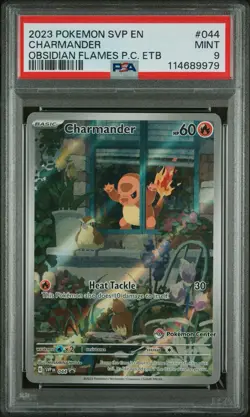 Charmander 044 Pokemon Center Exclusive 044 Scarlet & Violet Promo Mint PSA 9 - Image 1