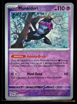 2024 Scarlet & Violet Series - Twilight Masquerade Munkidori #95 Reverse Holo - Image 1