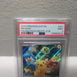 Pokemon Center Stamp Promo Pikachu Paldea Evolved Promo SVP EN 027 PSA 9 Mint - Image 2