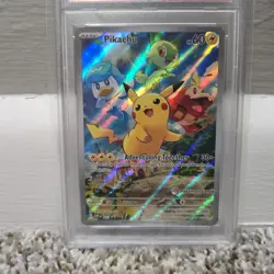 Pokemon Center Stamp Promo Pikachu Paldea Evolved Promo SVP EN 027 PSA 9 Mint - Image 3