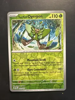 2024 Pokemon S&V Twilight Masquerade Reverse Holo Foil Teal Mask Ogerpon 24 /167 - Image 1