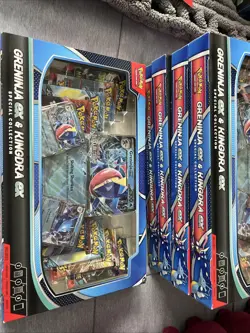 Pokemon Trading Card Game Greninja ex Kingdra ex Special Collection Box LOT OF 5 - Image 1