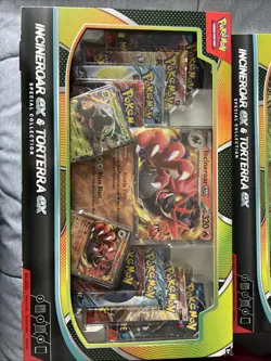 Pokemon Trading Cards Incineroar ex Torterra ex Special Collection Box LOT OF 5 - Image 4