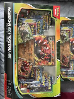 Pokemon Trading Cards Incineroar ex Torterra ex Special Collection Box LOT OF 5 - Image 5