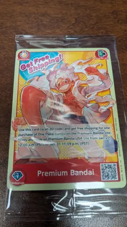 ONE PIECE CARD GAME MONKEY.D.LUFFY PREMIUM BANDAI CARD GAMES FEST 23-24 ENGLISH - Image 1