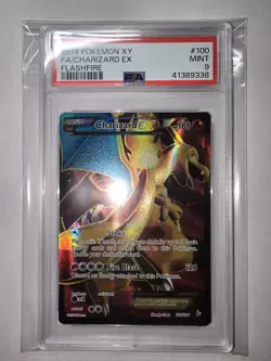 Charizard EX - Full Art Holo XY Flashfire Pokemon Card #100/106 PSA 9 Mint - Image 1
