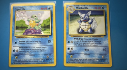 Pokemon Cards Vintage Lot Of 2 Squirtle and Wartortle - Image 1