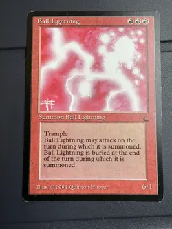 Mtg The Dark - Ball Lightning- EX+ - Image 1