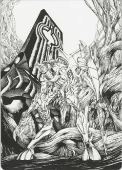 Lukka, Bound to Ruin Art Card S Art Series: Phyrexia: All Will Be One 79 NM MTG - Image 1