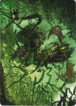 Skyscythe Engulfer Art Card (Gold-Stamped Signature) S Art Series: Phyrexia: All - Image 1