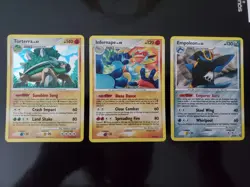 Torterra Infernape Empoleon 11/100 3/100 2/100 DP Stormfront Pokemon TCG Swirl - Image 1