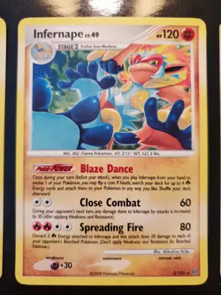 Torterra Infernape Empoleon 11/100 3/100 2/100 DP Stormfront Pokemon TCG Swirl - Image 3