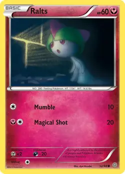 Ralts 52/98 Ancient Origins Pokemon Card NM - Image 1