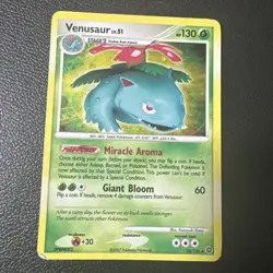 Pokemon TCG *SWIRL* Venusaur Secret Wonders 20/132 Holo Rare (English) - MP - Image 1