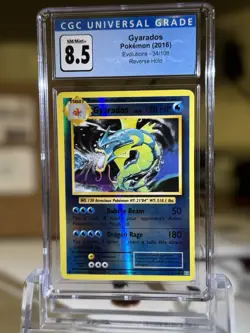Gyarados Reverse Holo - 8.5 NM/Mint+ Pokemon Evolutions 34/108 (2016) - Image 1