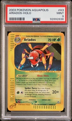 Pokemon PSA 9 Ariados #H3 Holo Aquapolis 2003 English - Image 2