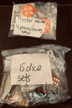 Pokemon ETB Dice And Marker Set -Lot Of 23 Random ETB Dice Markers Sealed Mixed - Image 2