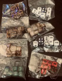 Pokemon ETB Dice And Marker Set -Lot Of 23 Random ETB Dice Markers Sealed Mixed - Image 3