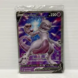 Mewtwo V SWSH229 - Pokemon Go ETB Promo - Pokemon Card - Sealed NM - Image 1