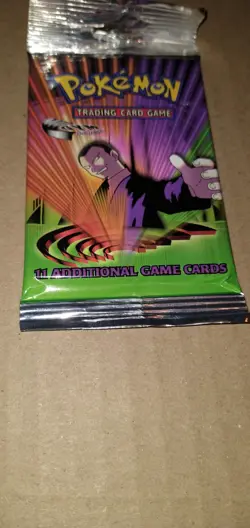 Pokemon TCG 2000 Gym Challenge Giovanni Factory Sealed Booster Pack - Image 5