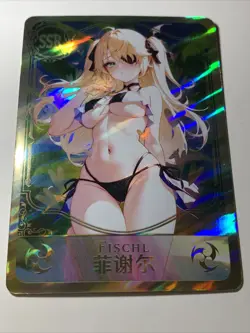 Fischl Genshin Impact SSR Foil Goddess Story Waifu Card Girl Anime Sexy Swimsuit - Image 5