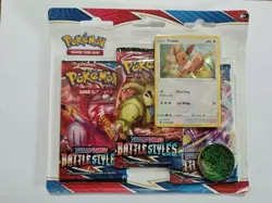 Pokemon TCG: Sword & Shield Battle Styles Blister 3 Booster Packs w/Promo Card - Image 1