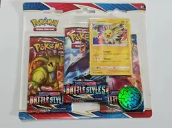 Pokemon TCG: Sword & Shield Battle Styles Blister 3 Booster Packs w/Promo Card - Image 2