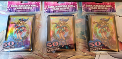 3 x YUGIOH Pack Of 50 Yu-Gi-Oh Dark Magician Girl Card Sleeves Sealed - Image 1