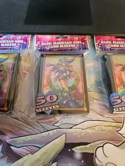 3 x YUGIOH Pack Of 50 Yu-Gi-Oh Dark Magician Girl Card Sleeves Sealed - Image 5